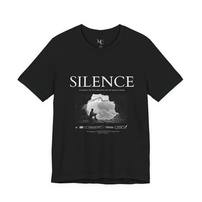 Silence Graphic Tee - Unisex Jersey Short Sleeve T-Shirt, Casual Wear