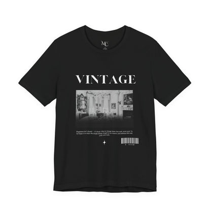 Vintage Aesthetic Unisex Jersey Tee, Casual Style for Every Day