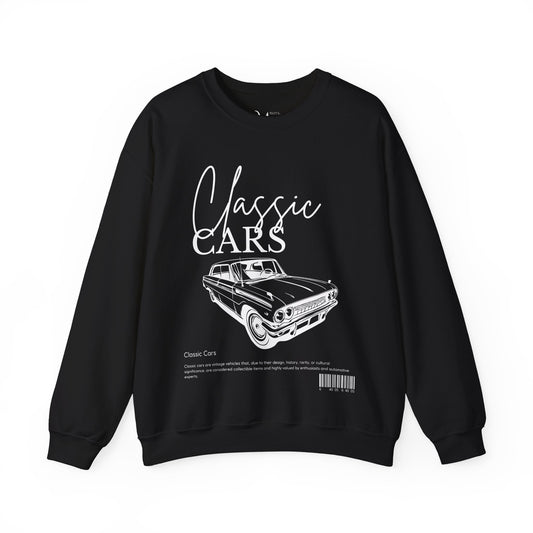 Retro Style Sweatshirt with Classic Car Design – Unique Vintage Look