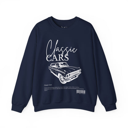 Retro Style Sweatshirt with Classic Car Design – Unique Vintage Look