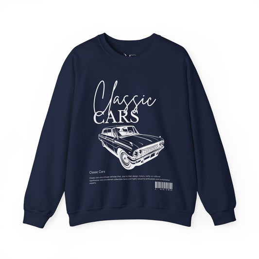 Retro Style Sweatshirt with Classic Car Design – Unique Vintage Look