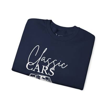 Retro Style Sweatshirt with Classic Car Design – Unique Vintage Look