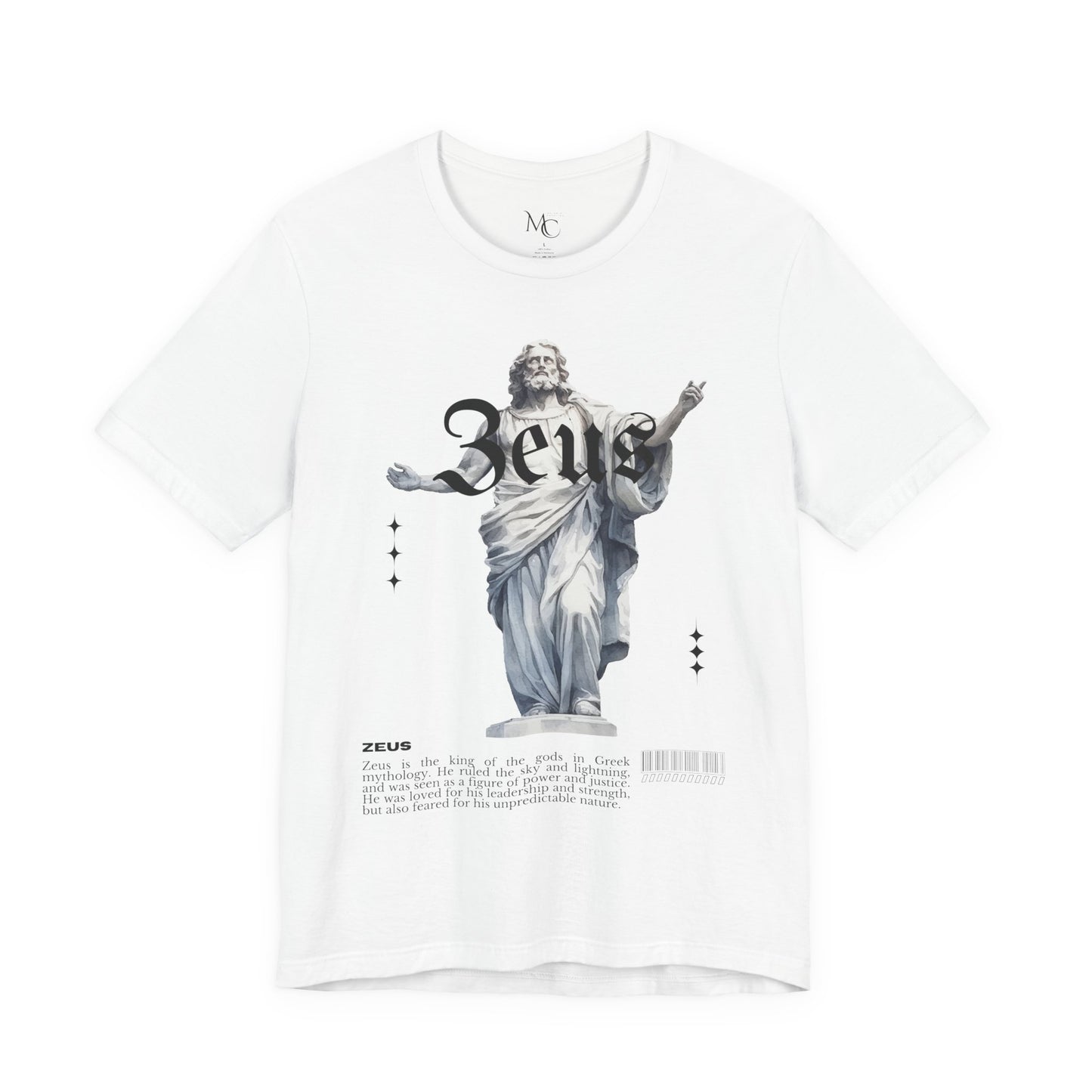 Gods &amp; Legends Unisex Tee - Zeus Graphic T-Shirt