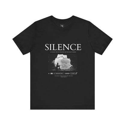 Silence Graphic Tee - Unisex Jersey Short Sleeve T-Shirt, Casual Wear